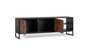 GINER Y COLOMER Mueble TV de madera de palisandro y mango con patas de metal